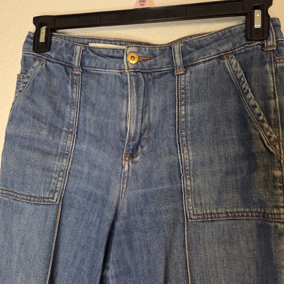 Pilcro and the Letterpress By Anthropologie Wide Blue Jeans - Picture 3 of 9